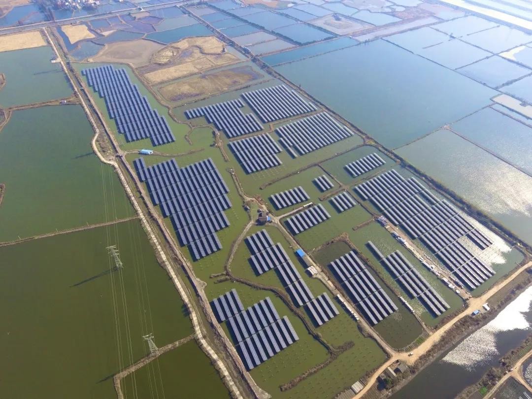 A Fishery-solar Masterpiece in the Watery Town - www@'s 110 MW PV Project in Tongling, Anhui Province Successfully Connected to the Grid for Power Generation